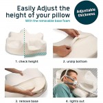 Adjustable CPAP Memory Foam Pillow by Lunderg